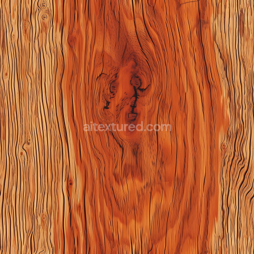 Seamless 3D PBR Texture of Warm Red Pine Wood Planks with Knots and Grain