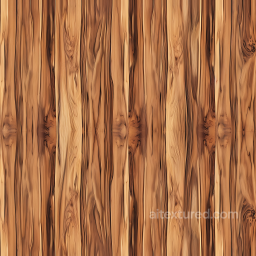 Hickory Wood PBR Texture Featuring Rich Grain and Knotted Details seamless Wood PBR texture