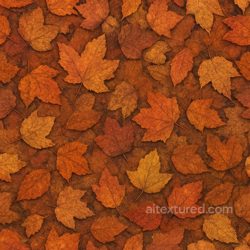 Coarse Autumn Leaves Seamless Texture seamless Foliage PBR texture