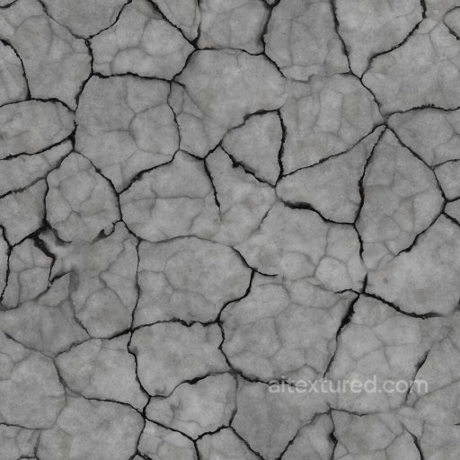 Damaged Concrete with Deep Cracks | Free PBR seamless Concrete PBR texture
