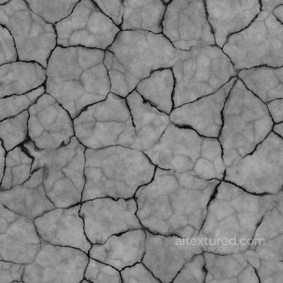 Damaged Concrete with Deep Cracks | Free PBR Concrete texture preview