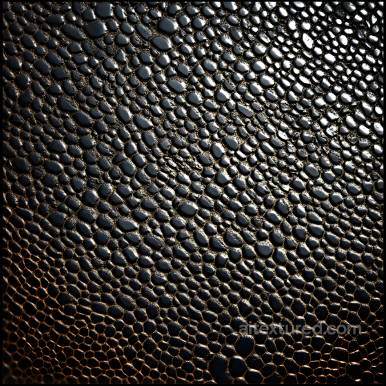 Black Reptilian Skin Seamless Texture with Distinct Scale Pattern Skin texture preview