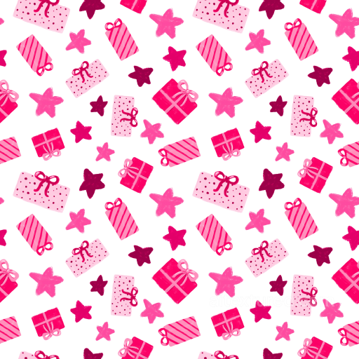 All Christmas Digital paper Texture of Pink Christmas Gift Boxes and Stars seamless All Christmas Digital paper PBR texture