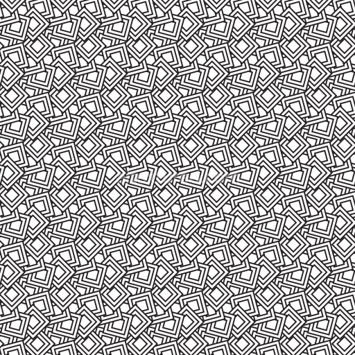 Seamless Geometric Black and White Line Pattern 3D PBR Texture