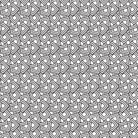 Seamless Geometric Black and White Line Pattern 3D PBR Texture White & Black texture preview