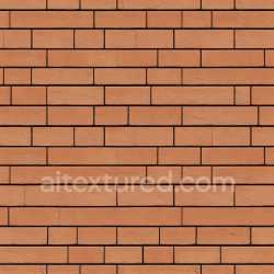 seamless Seamless 3D cracked brick wall PBR texture with uniform orange-red bricks and subtle fractures texture 8k free download PBR