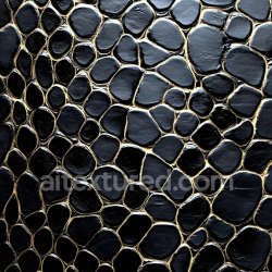 seamless Seamless 3D reptilian skin PBR texture featuring glossy black scales with natural creases texture 8k free download PBR