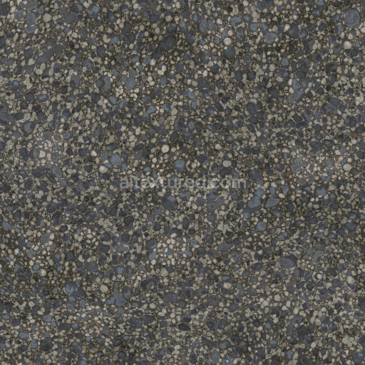 Gravel Stone Pebble Coarse Dark Rough Natural Texture Tileable Ground