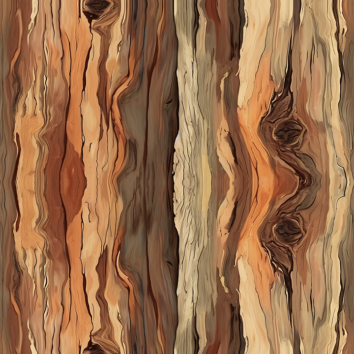 Reclaimed Wood Planks with Rustic Knots and Varied Grain seamless PBR texture preview