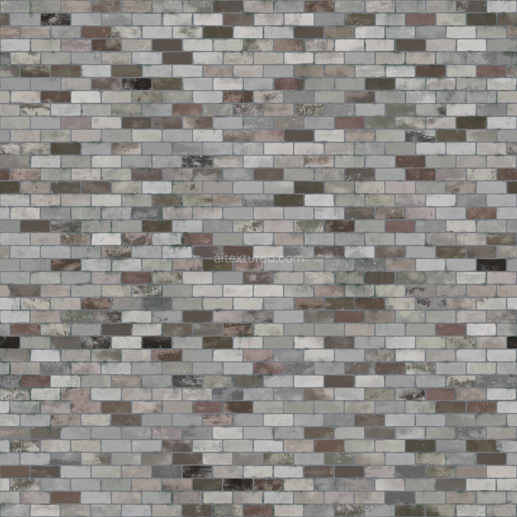 Preview — Bricks Seamless Pbr Texture Tileable Grey Weathered Rough Digital Design