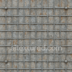 seamless Seamless 8k 3d texture pbr metal fence with galvanized metal and oxidized metal surfaces texture 8k free download PBR
