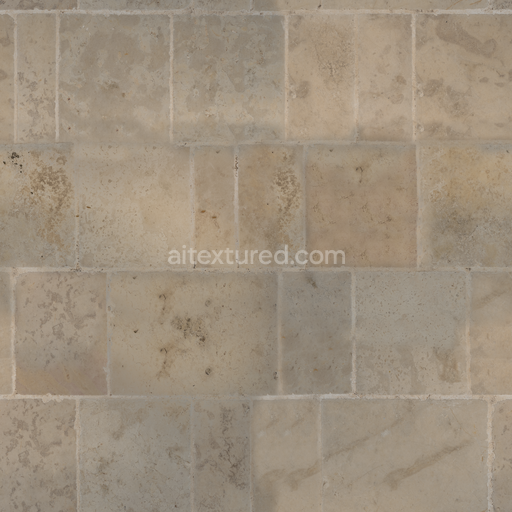 Marble Floor — Floor Tiles Wall Dirty Uneven — PBR seamless 3D texture