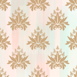 seamless Seamless 3D PBR Retro Paisley Fabric Texture with Soft Beige Ornament on Pastel Background texture 8k free download PBR