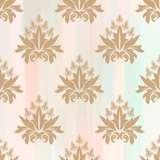 Retro Paisley Fabric Texture with Soft Beige Ornament on Pastel Background seamless Retro Paisley PBR texture