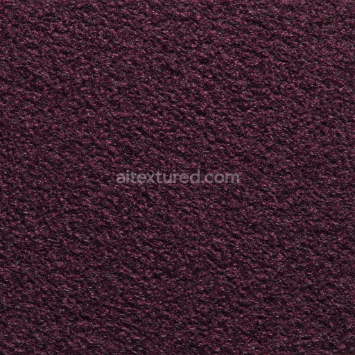 Seamless 3D Felt PBR Texture Featuring Dense Dark Purple Wool-Like Fibers