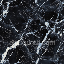 seamless Seamless 3D Black Marble PBR Texture with Striking White Veins texture 8k free download PBR
