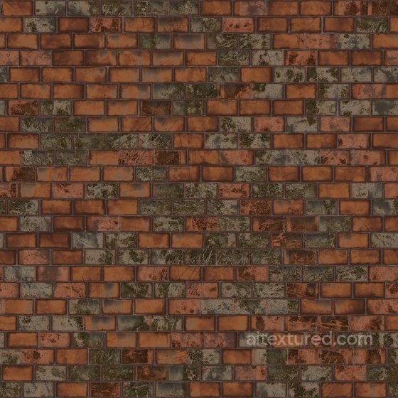Red Brick Texture with Irregular Surface | Free PBR Brick texture preview