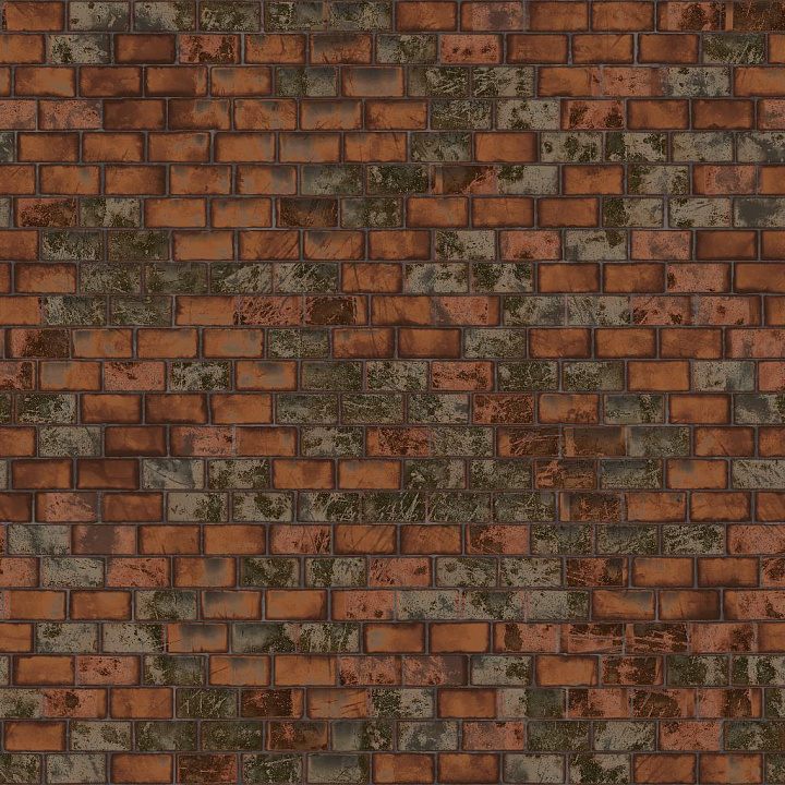 Red Brick with Irregular Surface seamless PBR texture preview