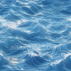 seamless Seamless 3D PBR Texture of Realistic Ocean Surface with Soft Waves and Sun Highlights texture 8k free download PBR