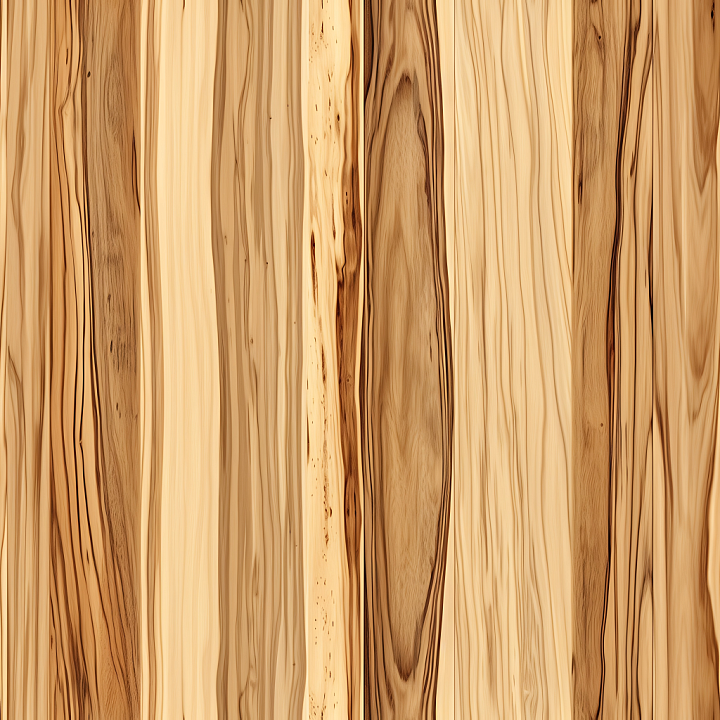 Light Koa Wood Planks with Natural Grain and Knots seamless PBR texture preview