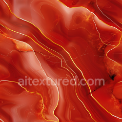 seamless Seamless 3D Glossy Red Marble PBR Texture with Elegant Gold Vein Swirls texture 8k free download PBR