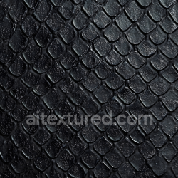 seamless Seamless 3D PBR texture of detailed black reptilian scaled skin texture 8k free download PBR