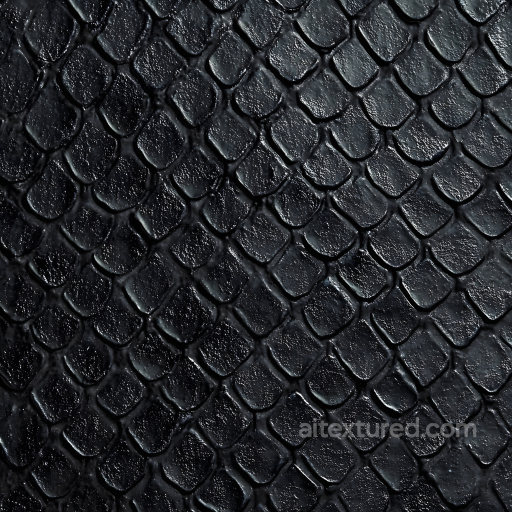 Of Detailed Black Reptilian Scaled Skin seamless Skin PBR texture