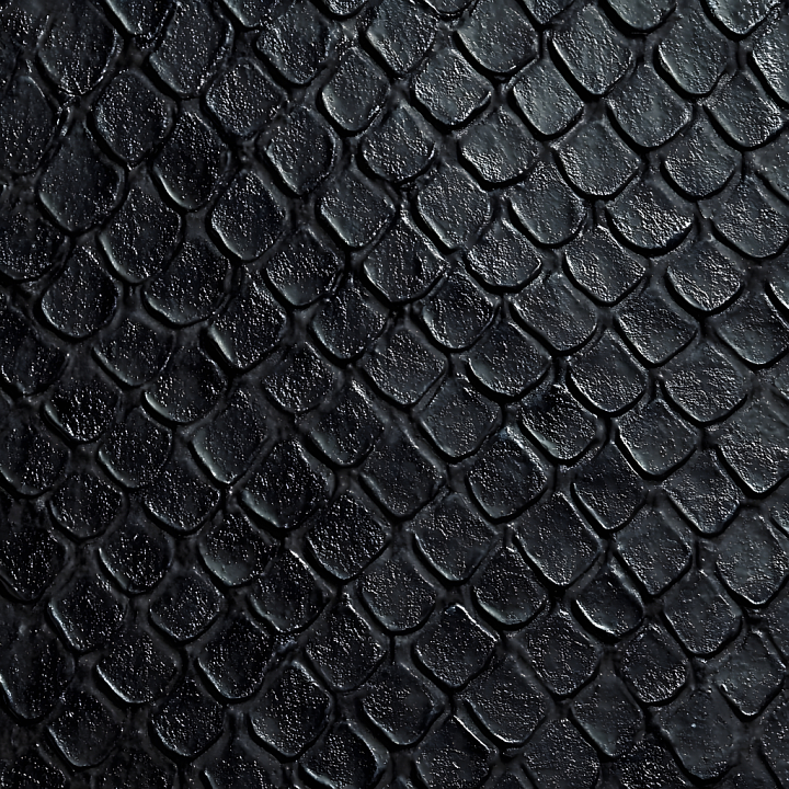 Of Detailed Black Reptilian Scaled Skin seamless PBR texture preview