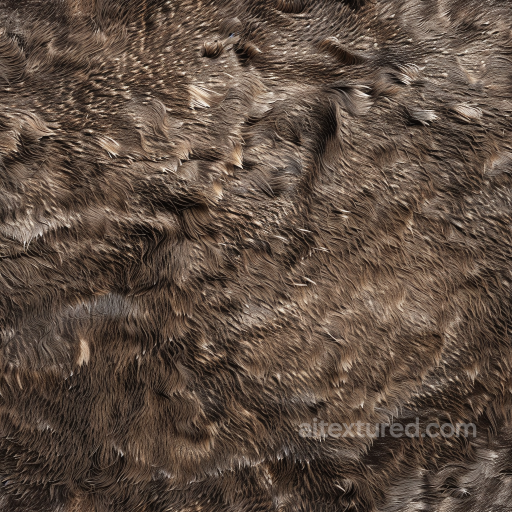 Fur Leather PBR Texture with Realistic Hair Detail and Natural Brown Tones seamless Leather PBR texture