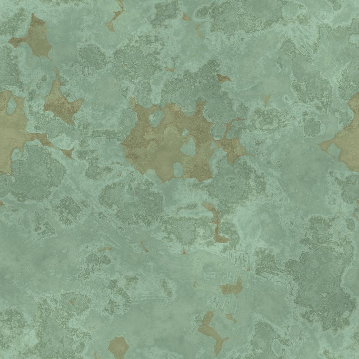 Green Concrete Peeling Wall with Peeled Paint seamless PBR texture preview