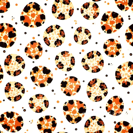 Leopard Print Fabric Seamless Texture with Rounded Spots and Textured Weave Leopard Print texture preview