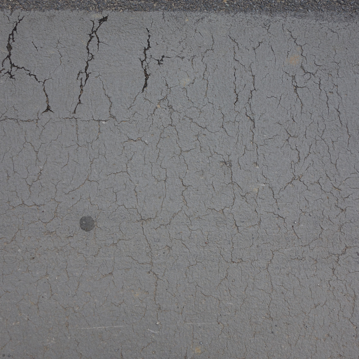 Cracked Asphalt with Weathering seamless PBR texture preview