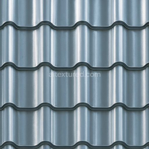 Shiny Metal Roofing Texture Seamless 1024X1024