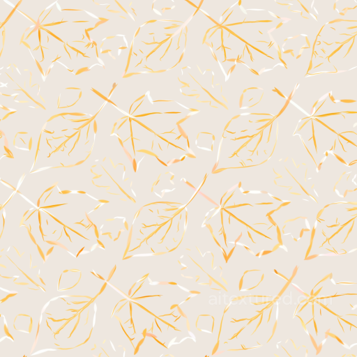 Featuring Delicate White and Gold Leaf Patterns seamless White & Gold PBR texture