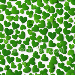 seamless Seamless 3D PBR Texture of Green Heart Shapes on White Background texture 8k free download PBR