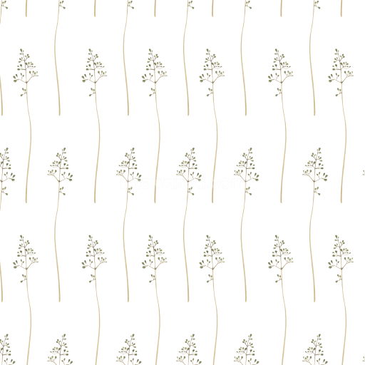 Seamless 3D PBR Texture of Delicate Watercolor Greenery Pattern on White