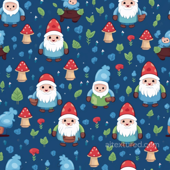 Featuring Charming Easter Gnomes and Mushrooms All Easter Digital paper texture preview