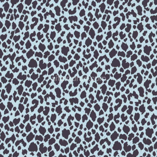 Seamless 3D PBR Leopard Print Fabric Texture with Blue and Black Pattern