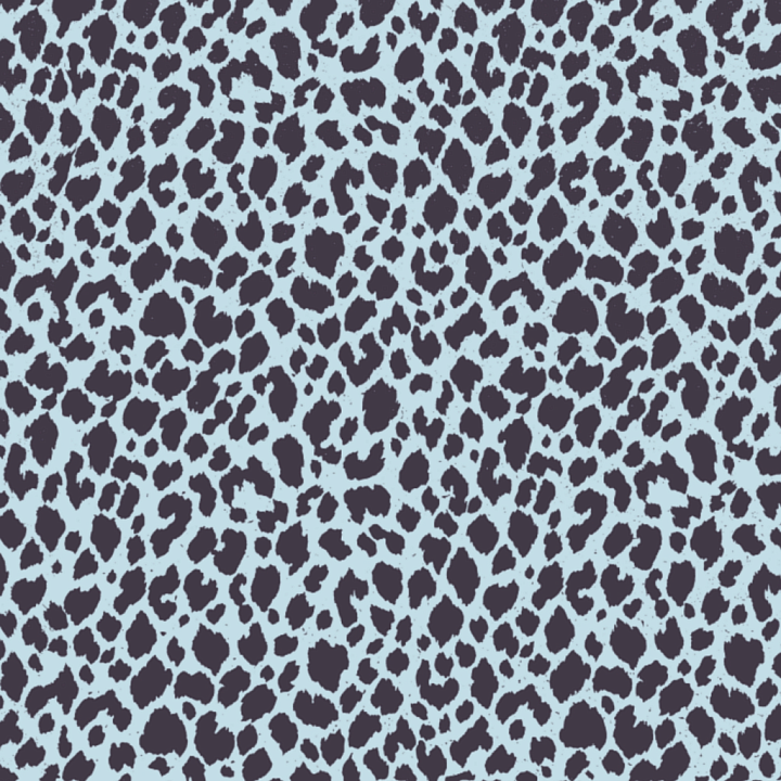 Leopard Print with Blue and Black Pattern seamless PBR texture preview