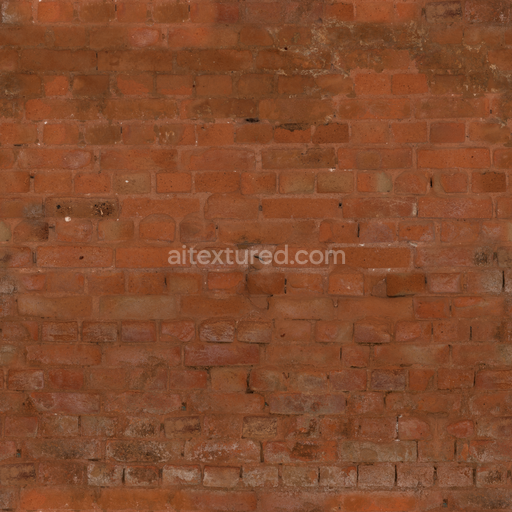 Broken Brick Wall — Weathered Broken Brick Brick Wall Bricks — PBR seamless 3D texture