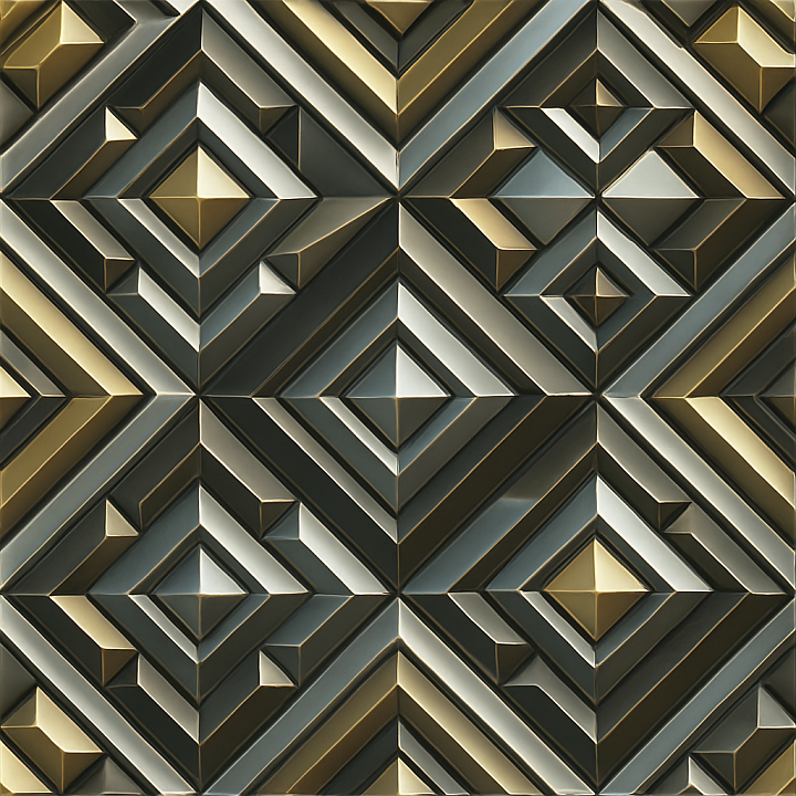 Shiny Geometric Pattern seamless PBR texture preview