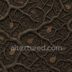 seamless Seamless 3d texture pbr 8k spooky vines with thorny branches and twisted branches detail texture 8k free download PBR