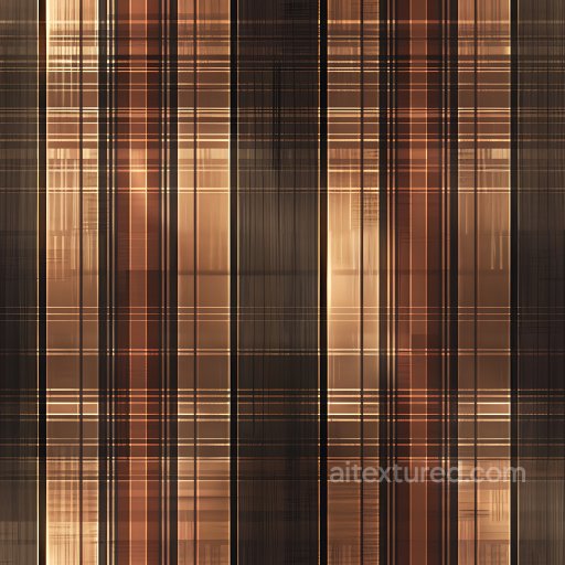 Seamless 3D Plaid Copper Metal PBR Texture with Striped Pattern texture preview