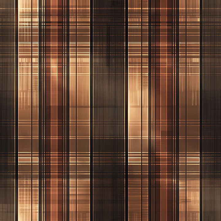 Plaid Copper Metal with Striped Pattern seamless PBR texture preview
