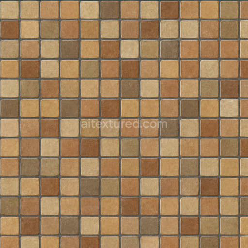 Synthetic Mosaic Tile Texture Seamless 1024X1024
