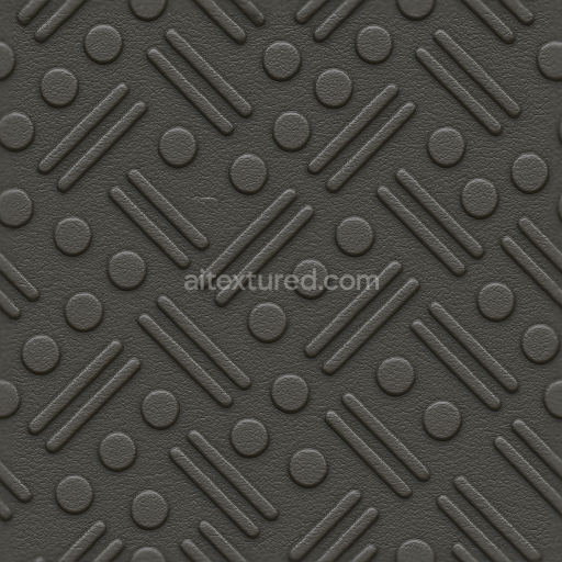 Seamless 3d texture pbr 8k tactile plate with textured rubber surface and anti skid raised patterns