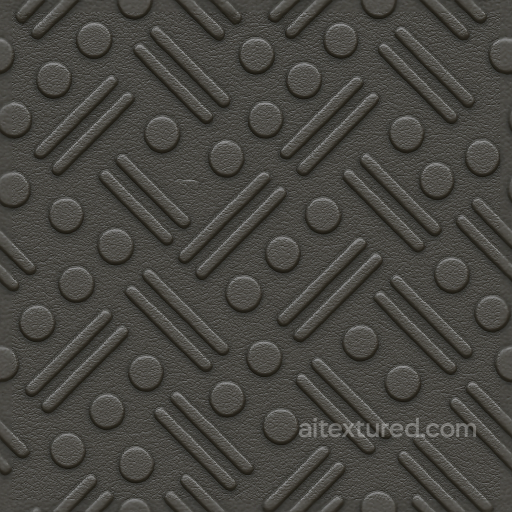 Tactile Plate With Textured Rubber Surface And Anti Skid Raised Patterns seamless Tactile Plate PBR texture
