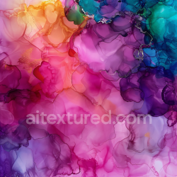 seamless Seamless 3D Alcohol Ink PBR Texture Featuring Vibrant Multicolor Fluid Swirls and Delicate Veining texture 8k free download PBR