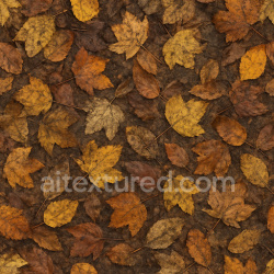 seamless Dirty Autumn Leaves Texture Seamless 1024X1024 texture 1024x1024 free download PBR