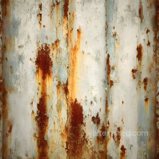 Cracked and Rusty Metal PBR Texture with Peeling Paint and Corrosion texture preview